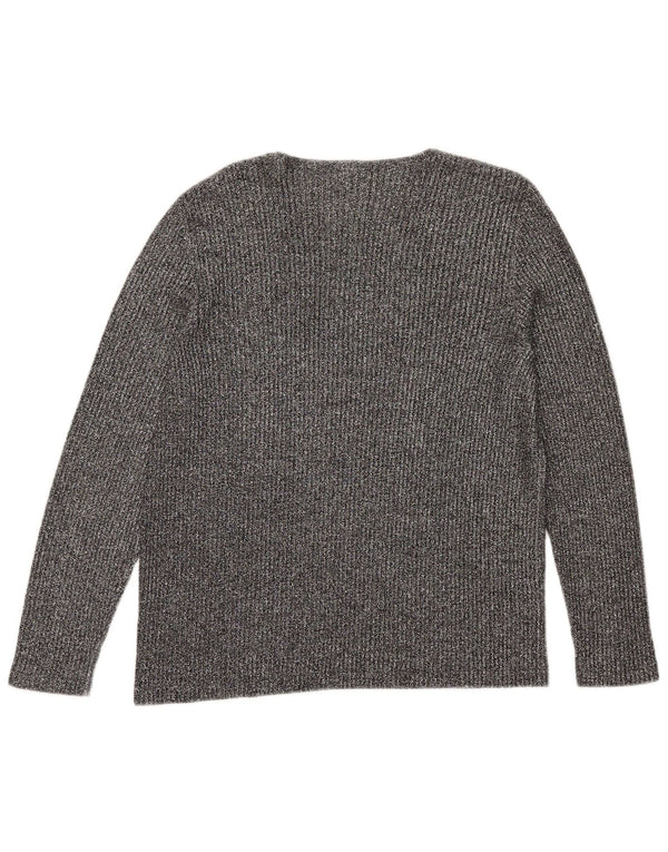 Luisa Spagnoli Haut à manches longues pour femme UK 42 Gris moyen moucheté