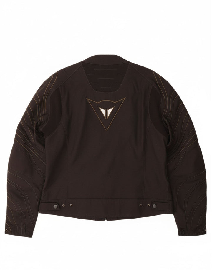 DAINESE Mens Graphic Racer Jacket IT 56 3XL Black Nylon