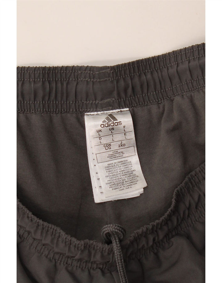 ADIDAS Pantalon de survêtement pour hommes Joggers Large Gris Polyester