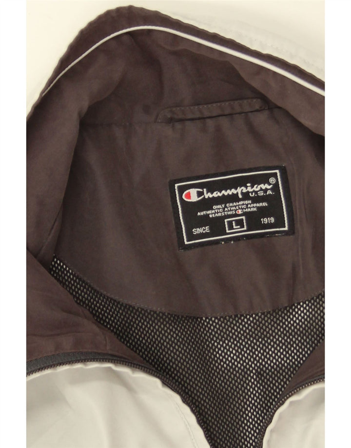 Champion Veste de Survêtement Homme Large Gris Colorblock
