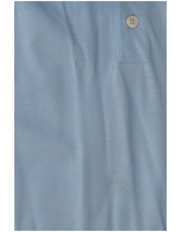 HUGO BOSS Polo à manches longues XL Bleu Coton Homme