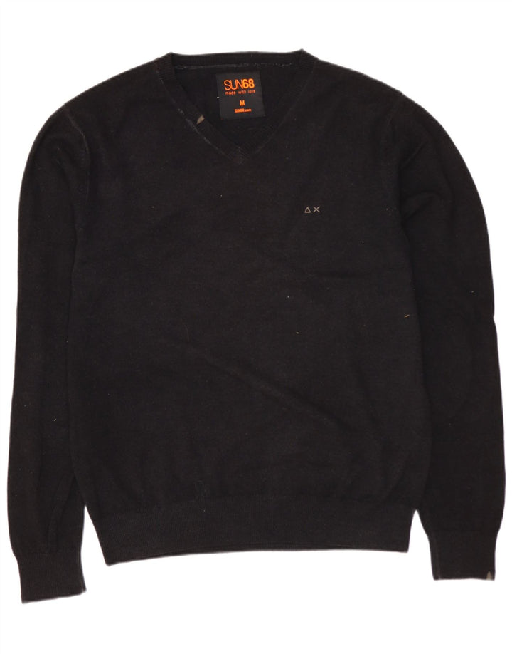 SUN68 Pull col V Homme Laine Gris Moyen