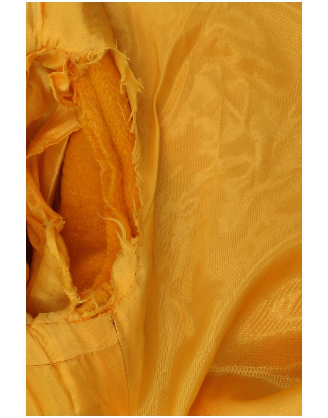 vintage Femme Pardessus UK 12 Jaune Moyen