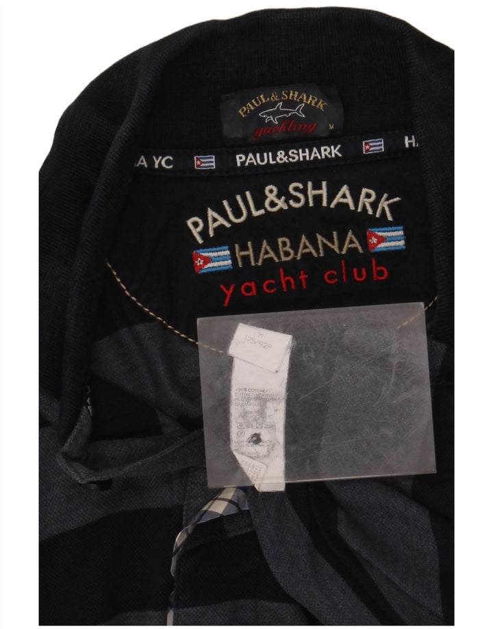 PAUL & SHARK Polo Yachting Homme Bleu Marine Moyen Rayé Coton