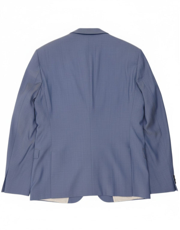 Hugo Boss Veste blazer à 2 boutons pour homme IT 54 2XL Bleu laine