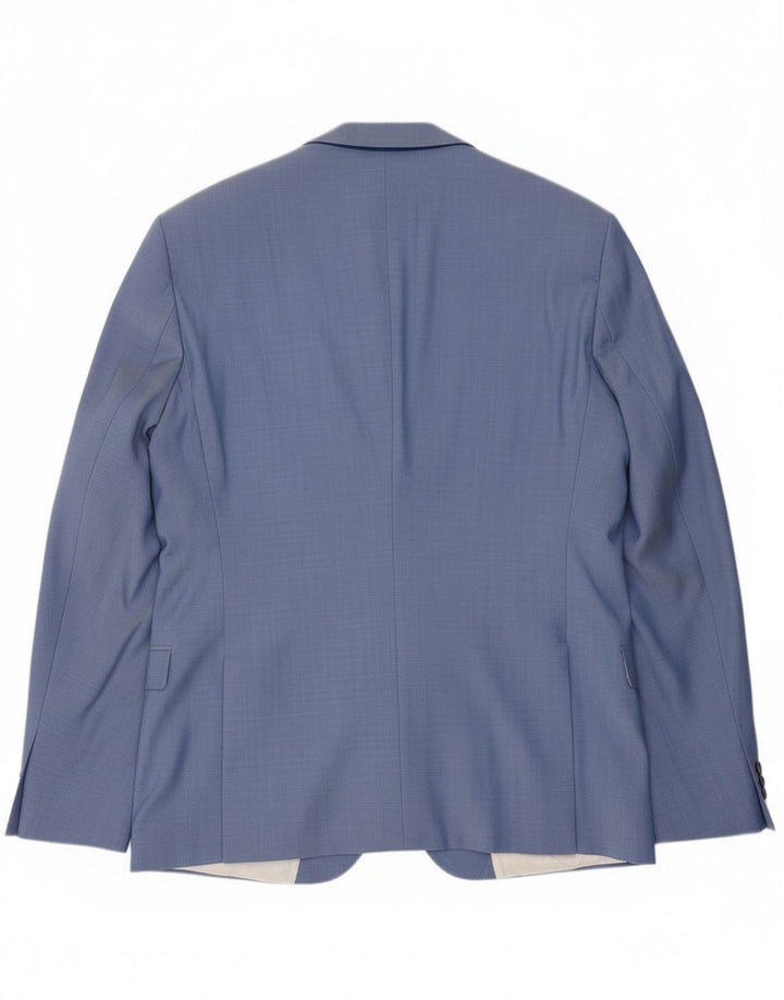 Hugo Boss Veste blazer à 2 boutons pour homme IT 54 2XL Bleu laine