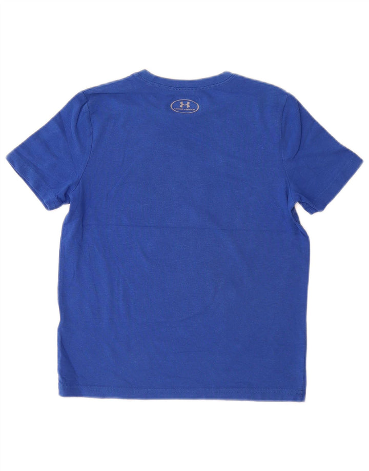 UNDER ARMOUR T-shirt graphique Heat Gear pour garçon 7-8 ans Petit Bleu