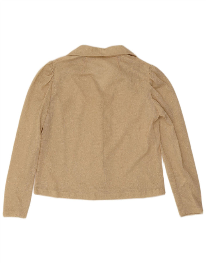 Chemisier chemise femme vintage UK 14 Beige moyen