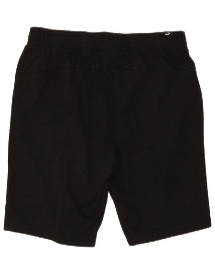 Puma Short de sport pour homme en coton noir Taille L