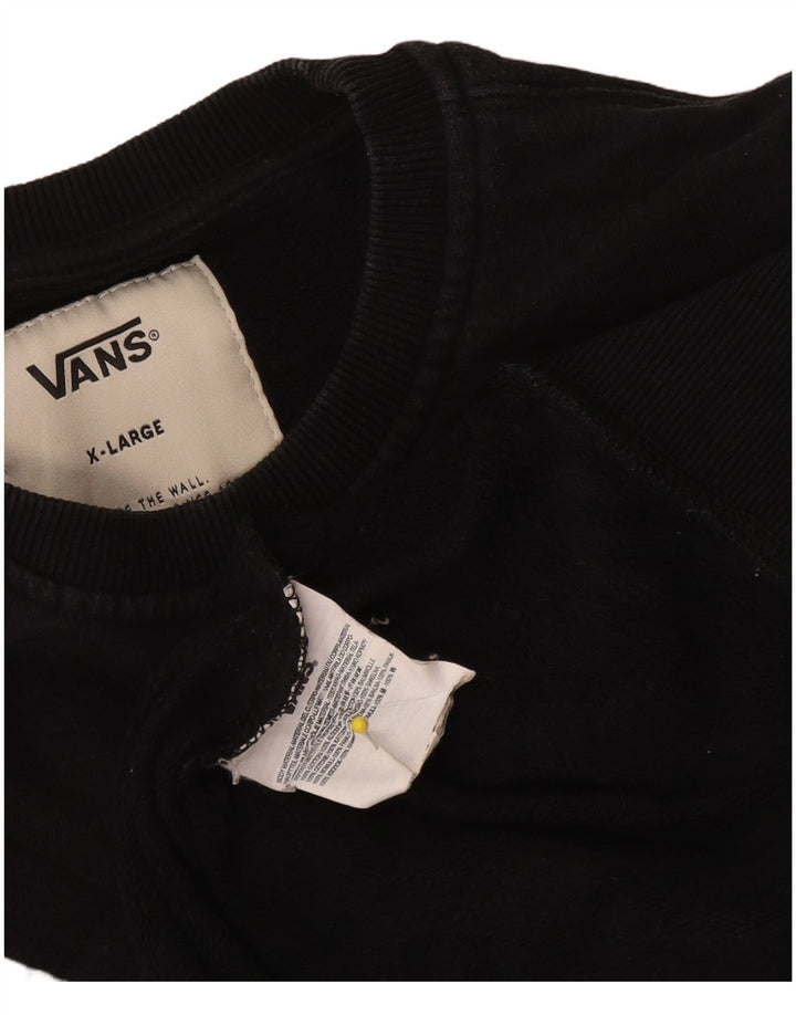 Vans Sweat-shirt graphique pour homme XL en coton noir