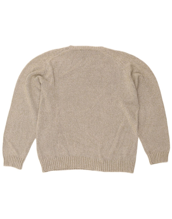 Kappa Pull à col rond pour homme en coton beige Large