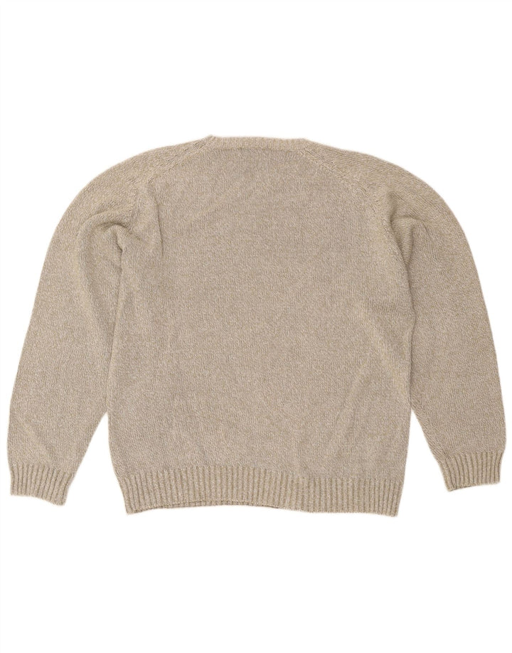Kappa Pull à col rond pour homme en coton beige Large