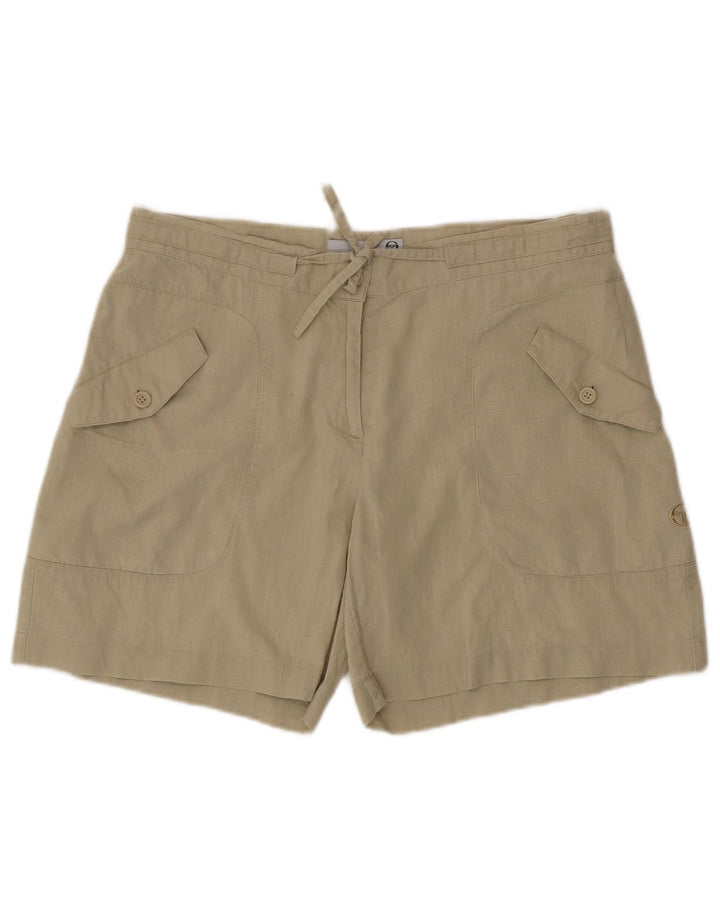 Sergio Tacchini Short Cargo Femme IT 46 Large W34 Lin Vert