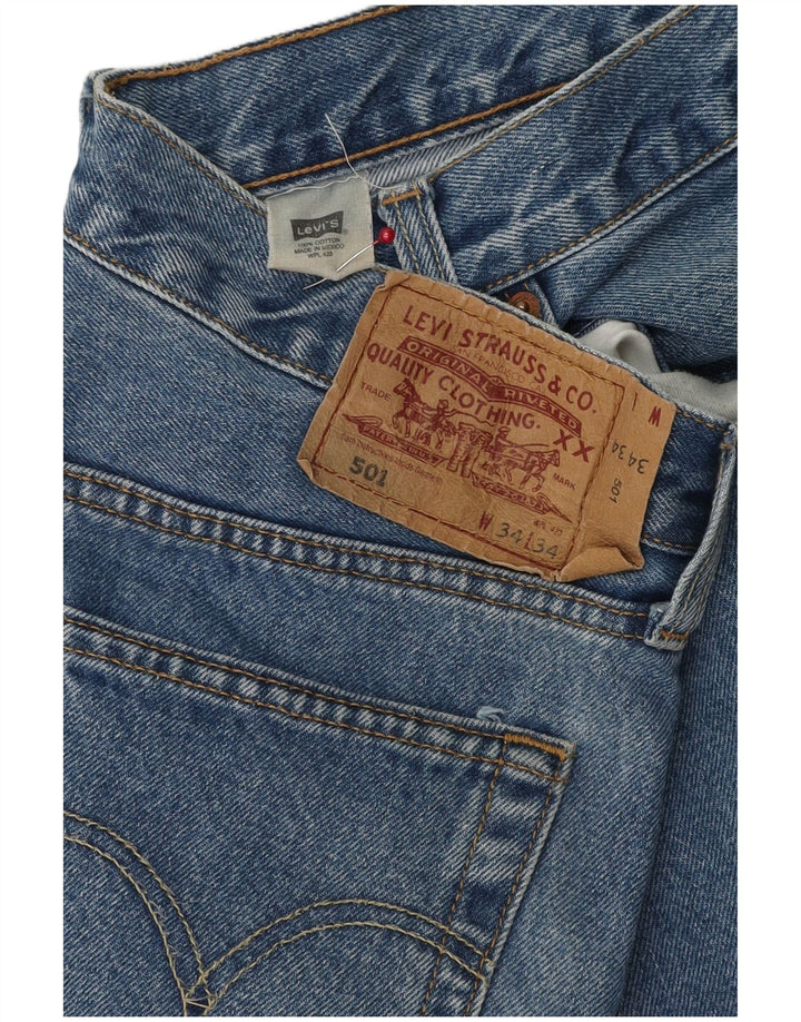LEVI'S Jean Capri 501 Homme W34 L19 Bleu Coton