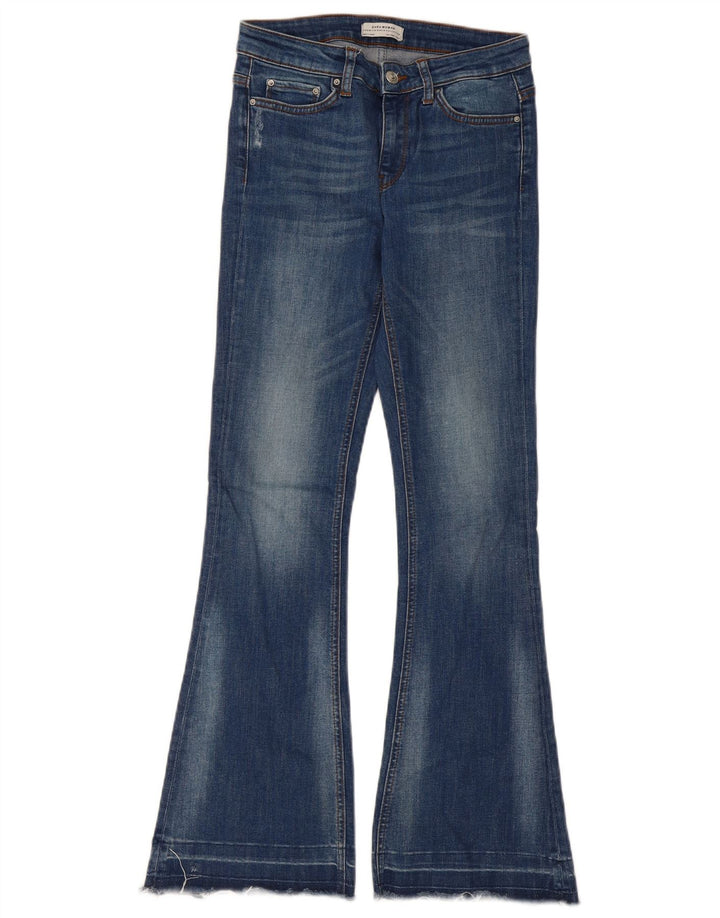 Zara Jean évasé pour femme EU 34 2XS W24 L31 Bleu
