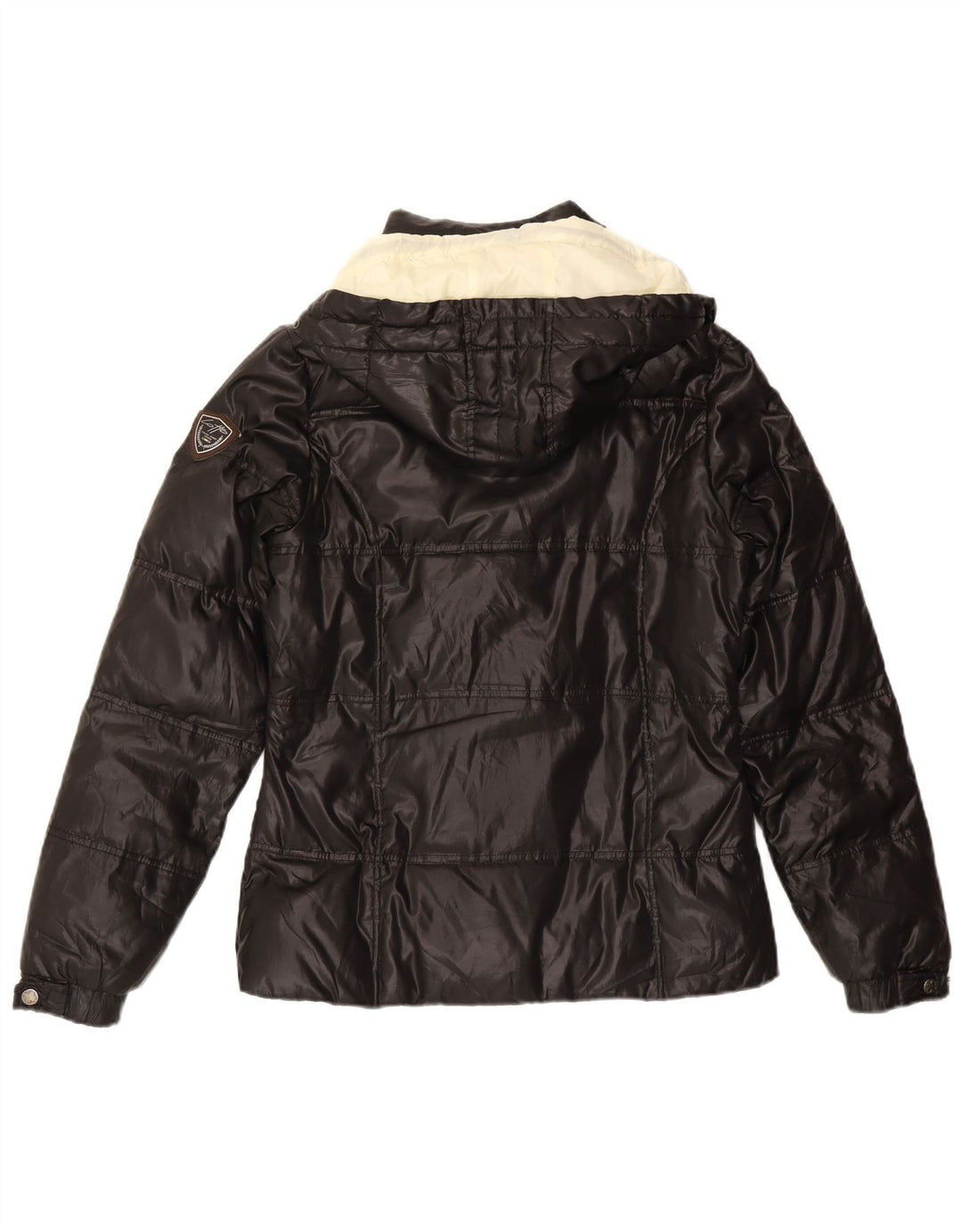 LOTTO Veste matelassée à capuche pour femme UK 44 Medium Noir Polyamide