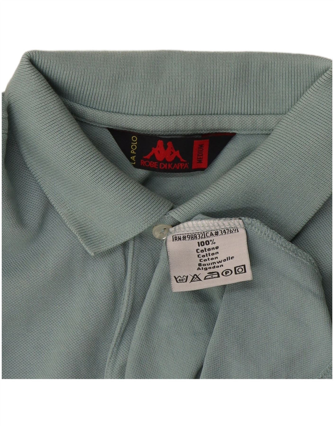 Kappa Polo Homme Bleu Moyen Coton