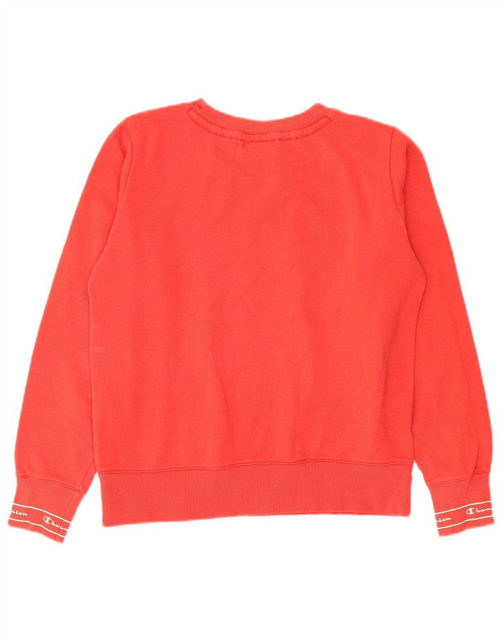 Champion Sweat-shirt graphique pour femme UK 12 Rouge moyen Coton