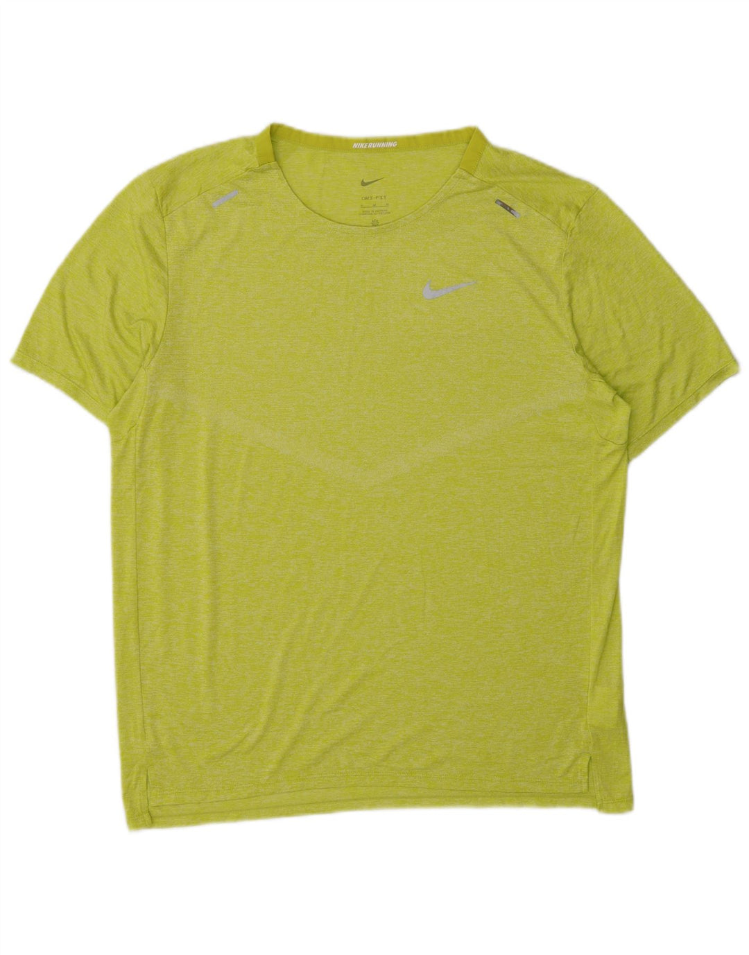 Nike Hommes Running T-Shirt Haut Vert Moyen Polyester Sports
