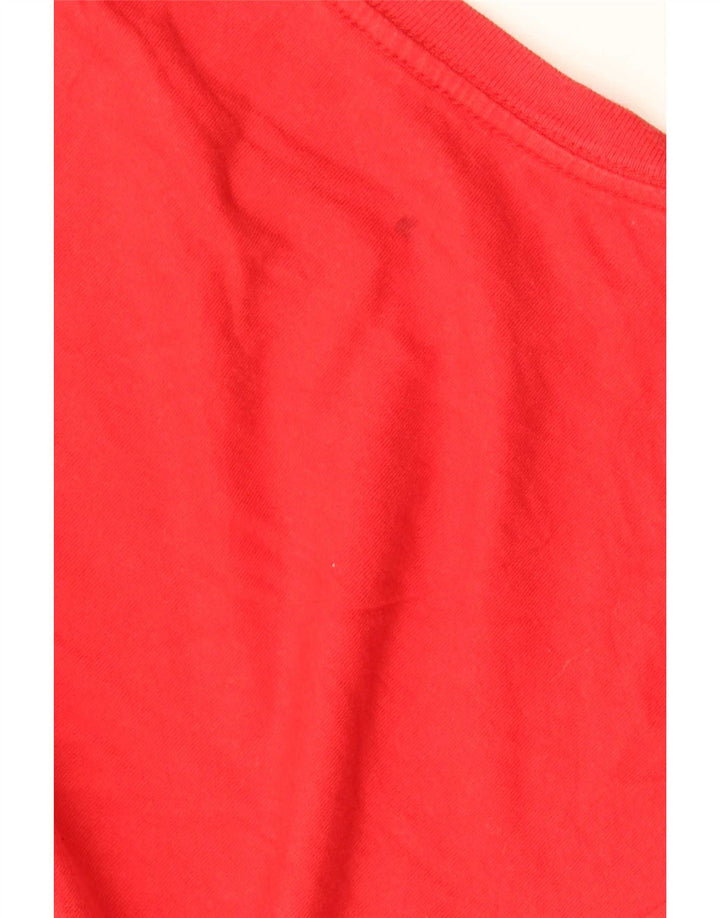 Volcom T-shirt graphique à manches longues pour hommes, grand coton rouge