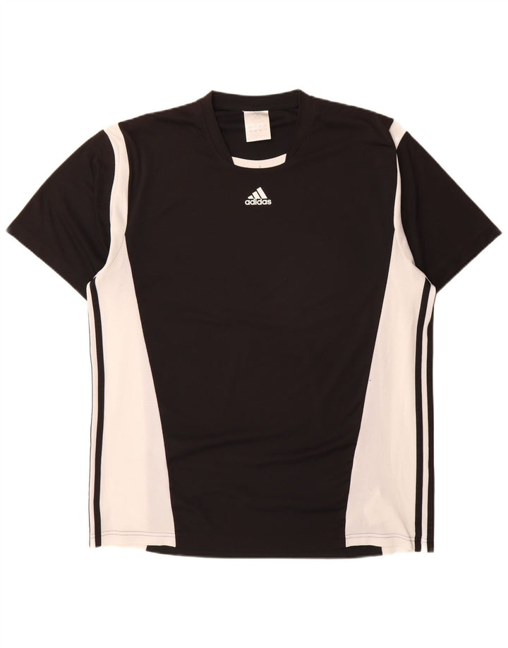 Adidas T-Shirt Homme Top XL Noir Colourblock Polyester