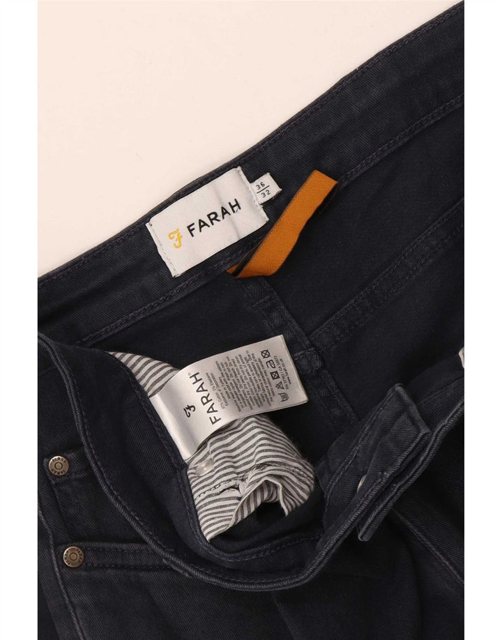 Farah Jean Slim Homme W36 L32 Bleu Marine Coton