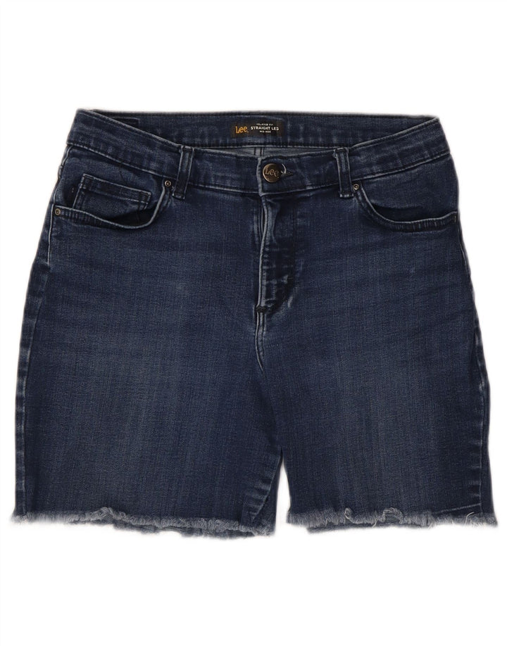 LEE Short en jean taille moyenne pour femme W28 Bleu marine moyen