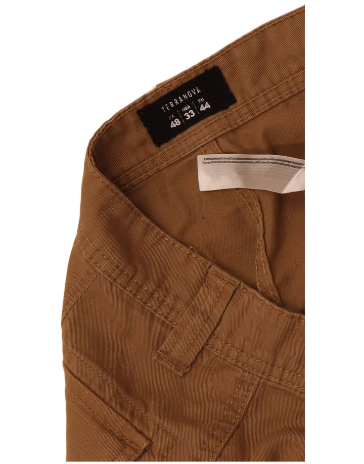 Terranova Short Cargo Homme IT 48 Medium W33 Marron Coton