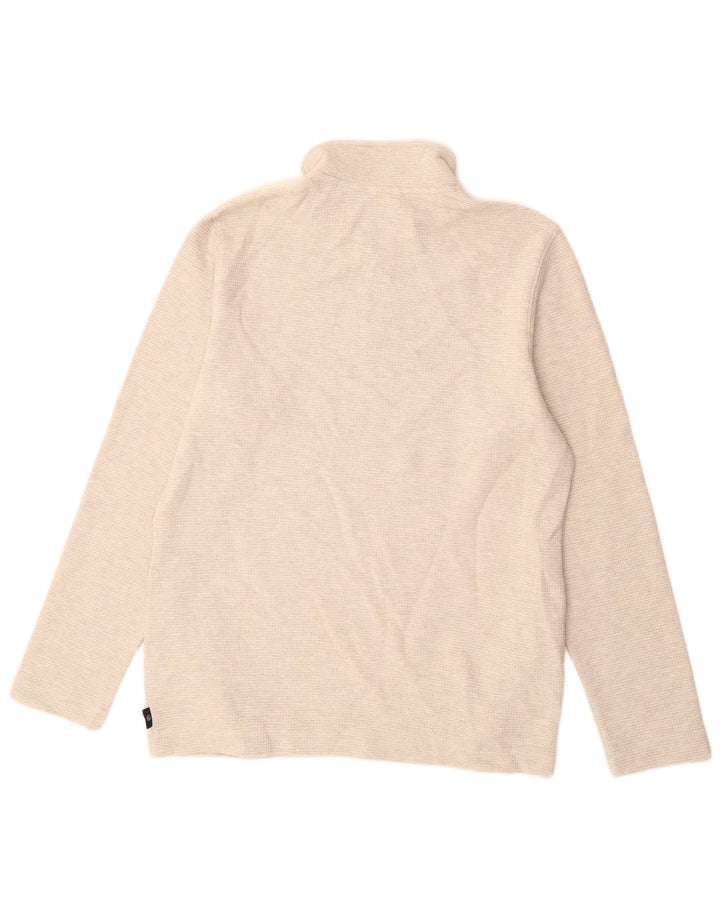 Ted Baker Sweat-shirt à col zippé pour homme Taille 2 Petit Gris Coton