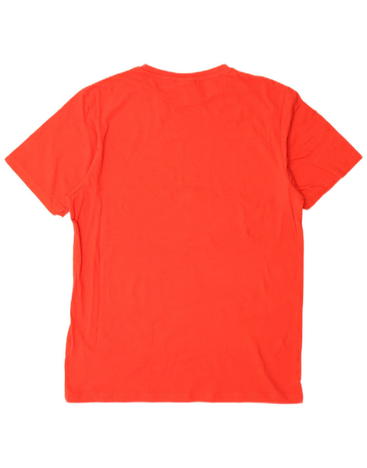 Ellesse T-shirt graphique pour femme UK 12 Rouge moyen Coton