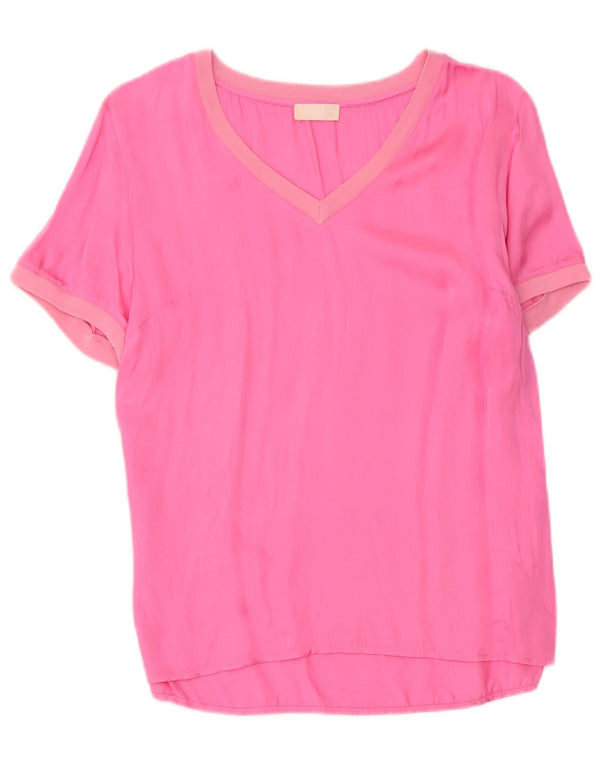Liu Jo Chemisier Top UK 10 Small Rose Coton Femme