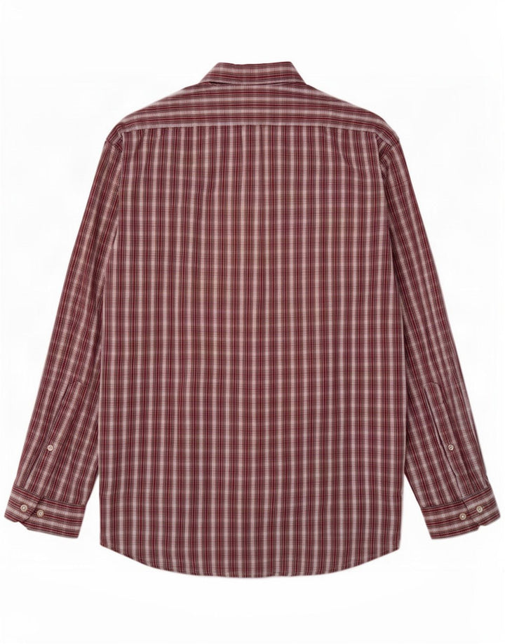Marlboro Classics Chemise Homme Grand Carreau Rouge Coton
