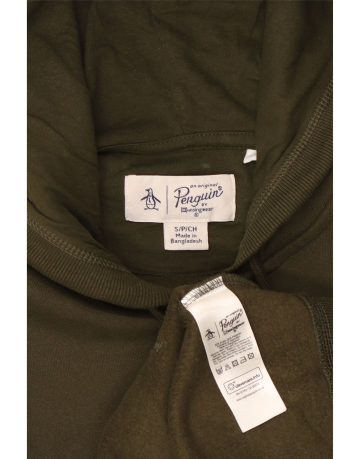 PENGUIN Pull à capuche zippé homme petit coton kaki