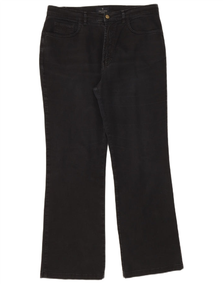 TRUSSARDI Mens Bootcut Casual Trousers W34 L29 Navy Blue