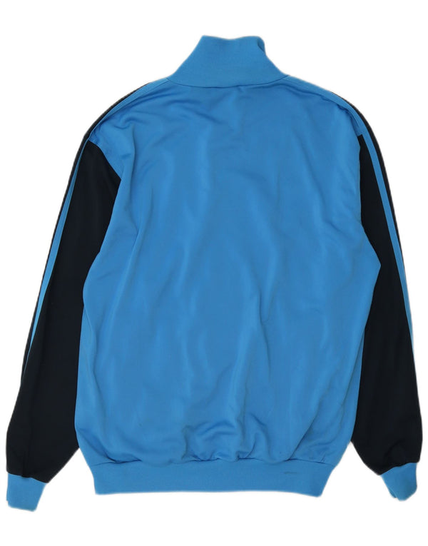 Adidas Veste de survêtement pour homme UK 36/38 Petit Bleu Colorblock Polyester