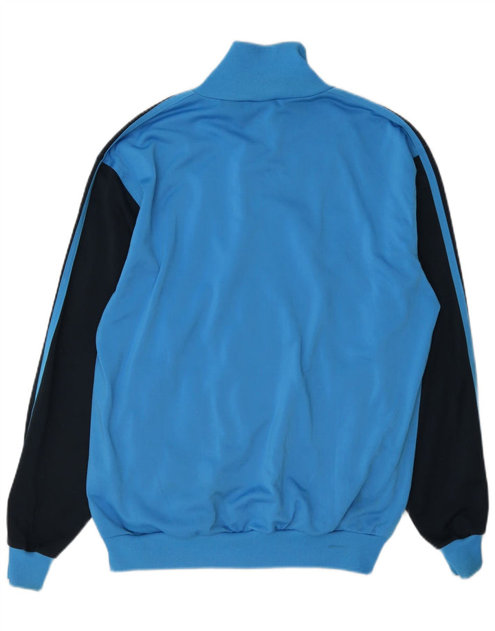 Adidas Veste de survêtement pour homme UK 36/38 Petit Bleu Colorblock Polyester