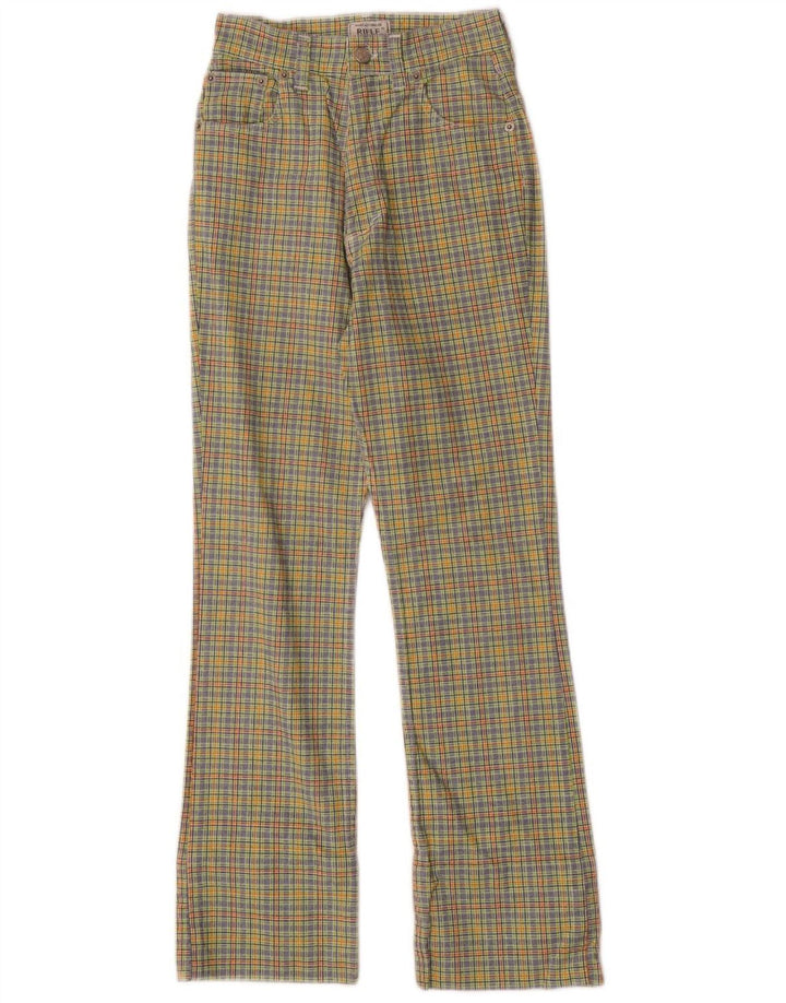 Pantalon décontracté Bootcut femme Rifle W29 L27 coton à carreaux multicolore
