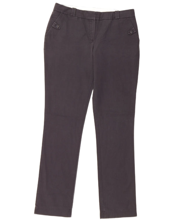 Massimo Dutti Pantalon Chino Slim Femme EU 42 Large W32 L33 Bleu Marine