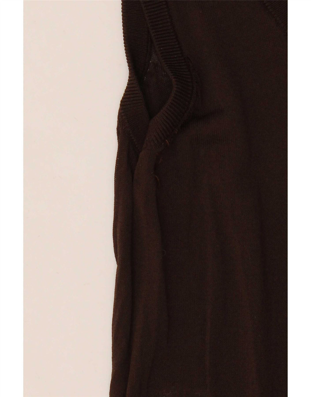 Zara Débardeur Femme UK 12 Viscose Marron Moyen