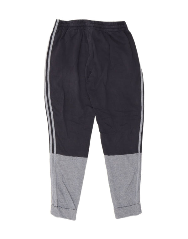 Adidas Pantalon de survêtement pour homme en coton color block Bleu marine Taille L
