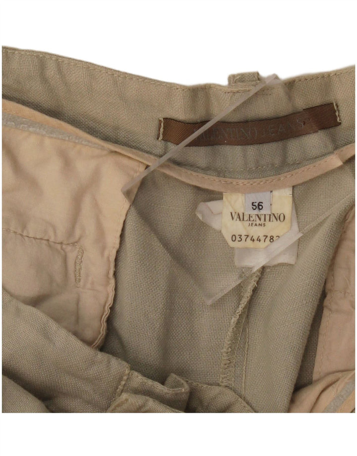 VALENTINO JEANS Pantalon décontracté droit pour homme IT 56 3XL W38 L34 Beige