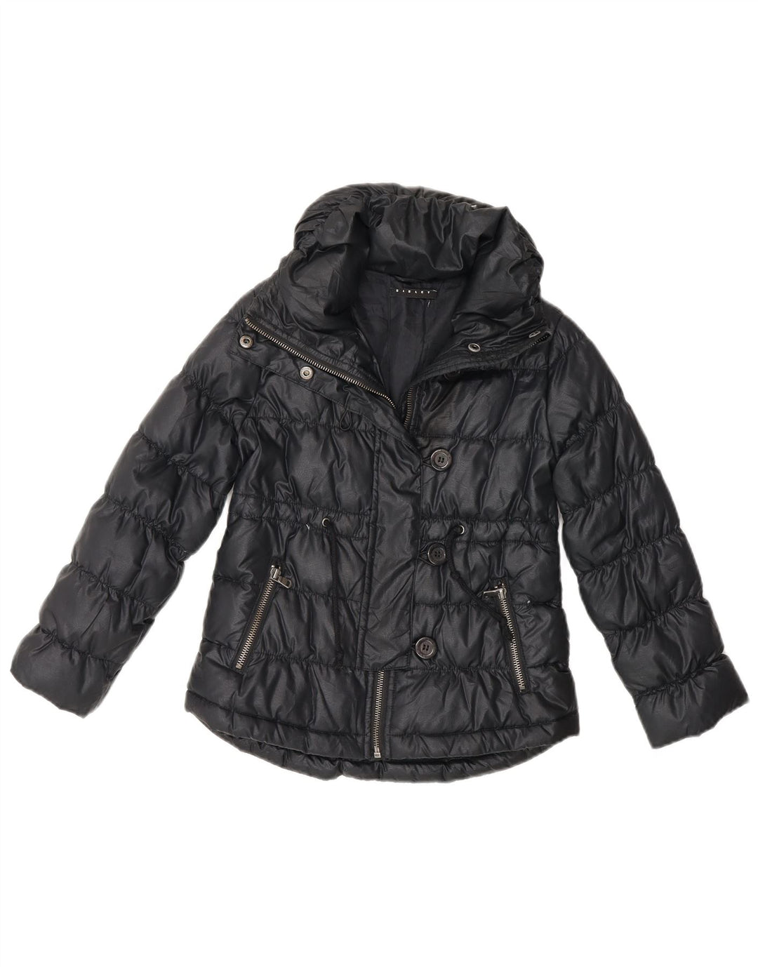 Veste matelassée pour filles Sisley 5-6 ans Noir Polyester