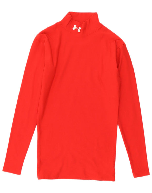 Under Armour Cold Gear Top à manches longues pour femme UK 8 Small Rouge Nylon