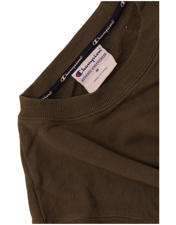 Champion Sweat-Shirt Homme Kaki Moyen Coton