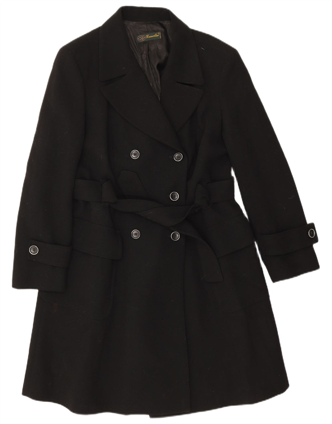 Zanolini Pardessus Femme IT 46 Large Laine Noire
