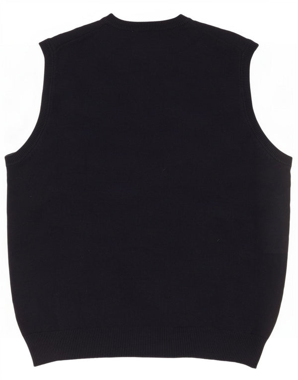 Marks & Spencer Débardeur Blue Harbor Vest pour hommes en coton bleu marine