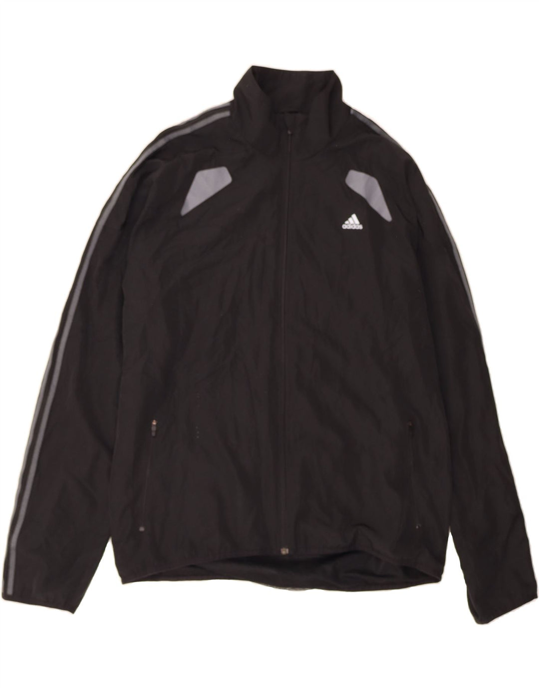 ADIDAS Mens Climacool Tracksuit Top Jacket  XL Black Colourblock Polyester Vintage Adidas and Second-Hand Adidas from Messina Hembry 