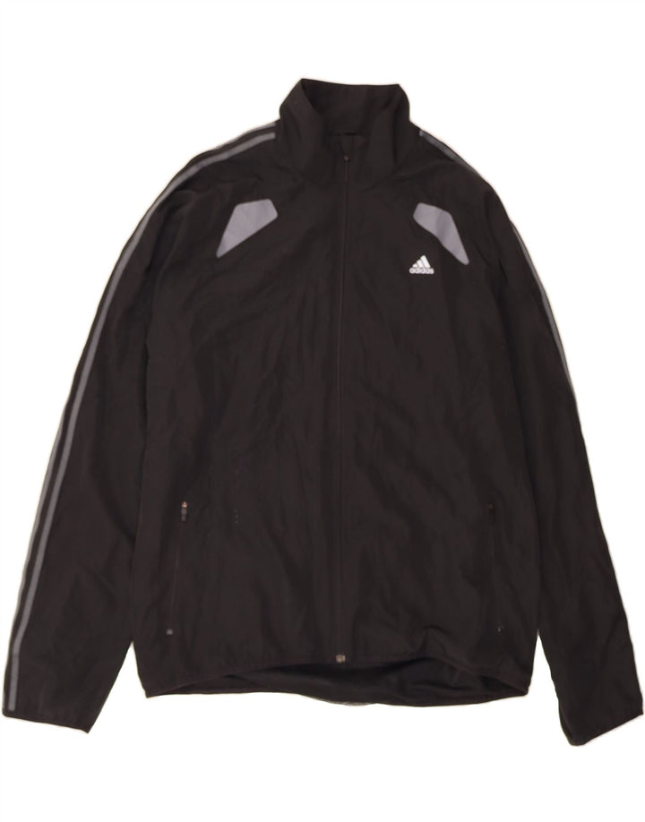 ADIDAS Mens Climacool Tracksuit Top Jacket  XL Black Colourblock Polyester Vintage Adidas and Second-Hand Adidas from Messina Hembry 