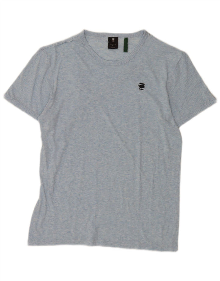 G-Star Homme T-Shirt Top Petit Bleu Moucheté Coton