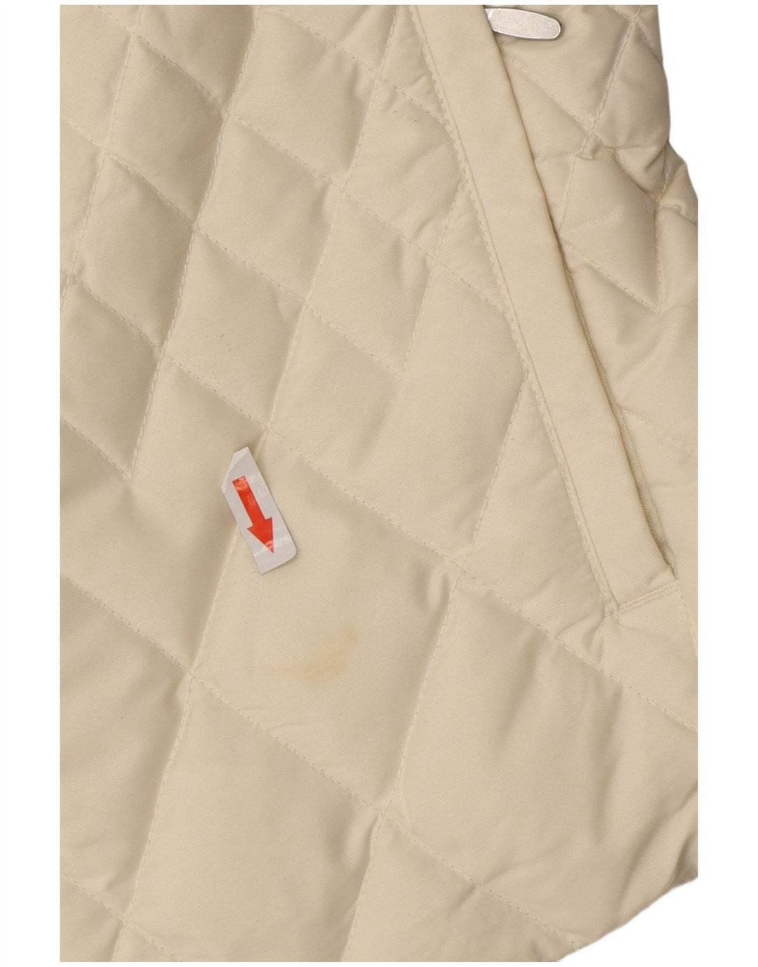 Eddie Bauer Gilet rembourré pour femme UK 16 Large Polyester Blanc cassé